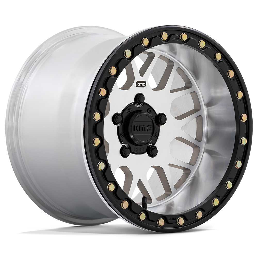 KMC POWERSPORTS KS235 GRENADE BEADLOCK 15X10 0 5X114.3 MACHINED