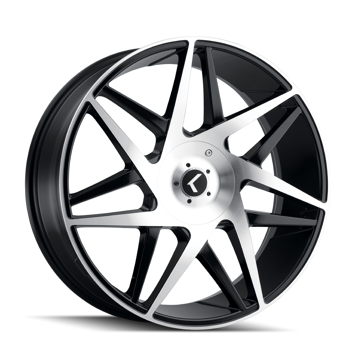 KRAZE PHASE KR192 22X8.5 38 5x112/5x114.3 BLACK/MACHINED