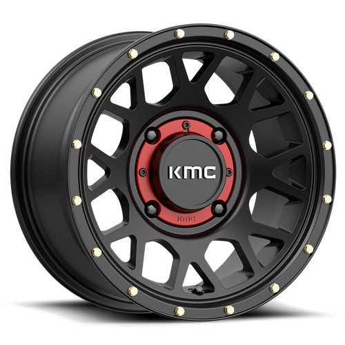KMC Powersports KS135 GRENADE 15X10 0 4X156/4X156 Satin Black