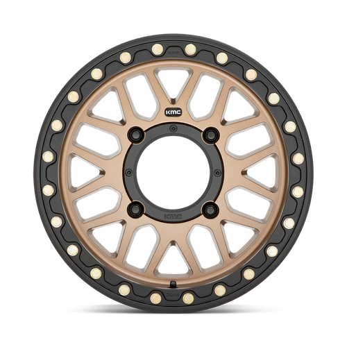 KMC Powersports KS235 GRENADE BEADLOCK 15X7 10 4X137/4X137 Satin Bronze