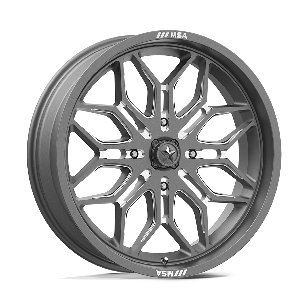 MSA OFFROAD WHEELS M47 SNIPER 20X7 10 4X156 GUNMETAL MILLED