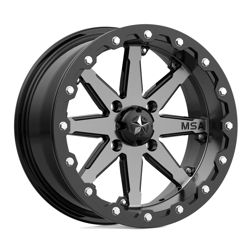 MSA Offroad Wheels M21 LOK BEADLOCK 14X7 0 4X115 CHARCOAL TINT