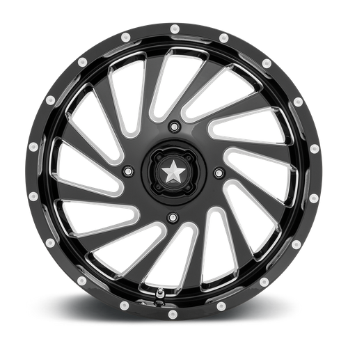 MSA Offroad Wheels M46 18X7 0 4X137/4X137 Gloss Black Milled