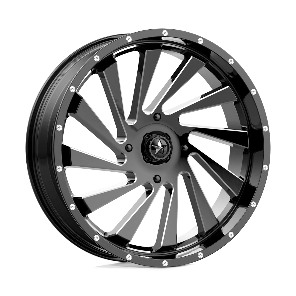 MSA Offroad Wheels M46 24X7 0 4X137/4X137 Gloss Black Milled