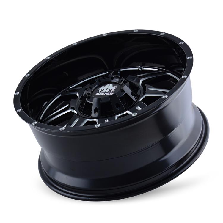 Mayhem 8100 Monstir 18x9 0 8x180 Black and Milled