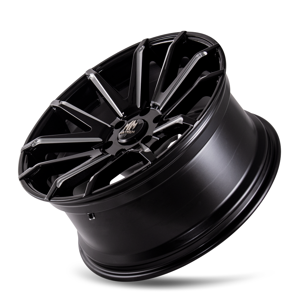 MAYHEM CROSSFIRE 8109 20X9.5 10 5x139.7 BLACK W/MILLED SPOKES