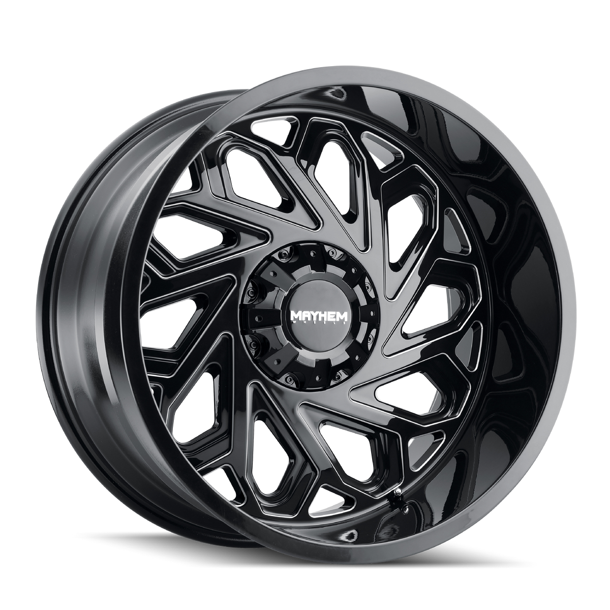 MAYHEM ESSEX 8112 20X9 18 8x165.1 BLACK W/MILLED SPOKES