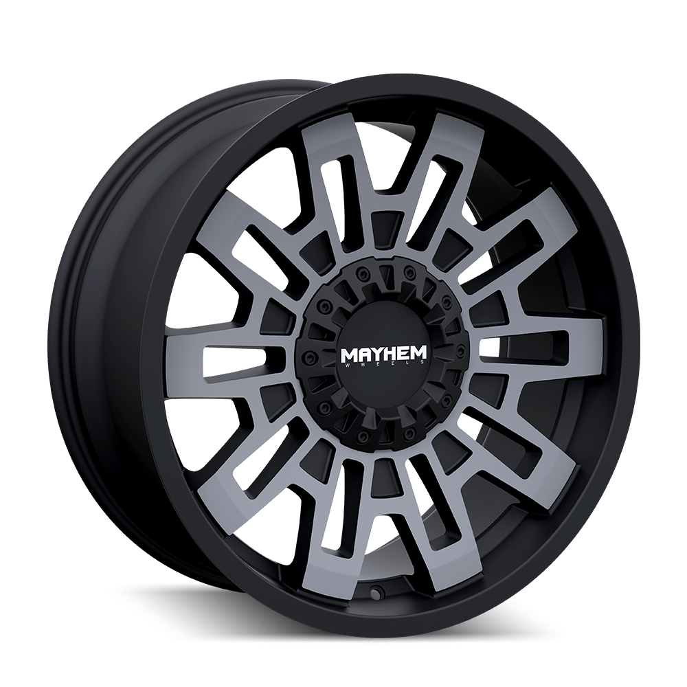 MAYHEM 8113 CORTEX 20x10 -19 6x135/6x139.7 MATTE BLACK W/MACHINED DART TINT
