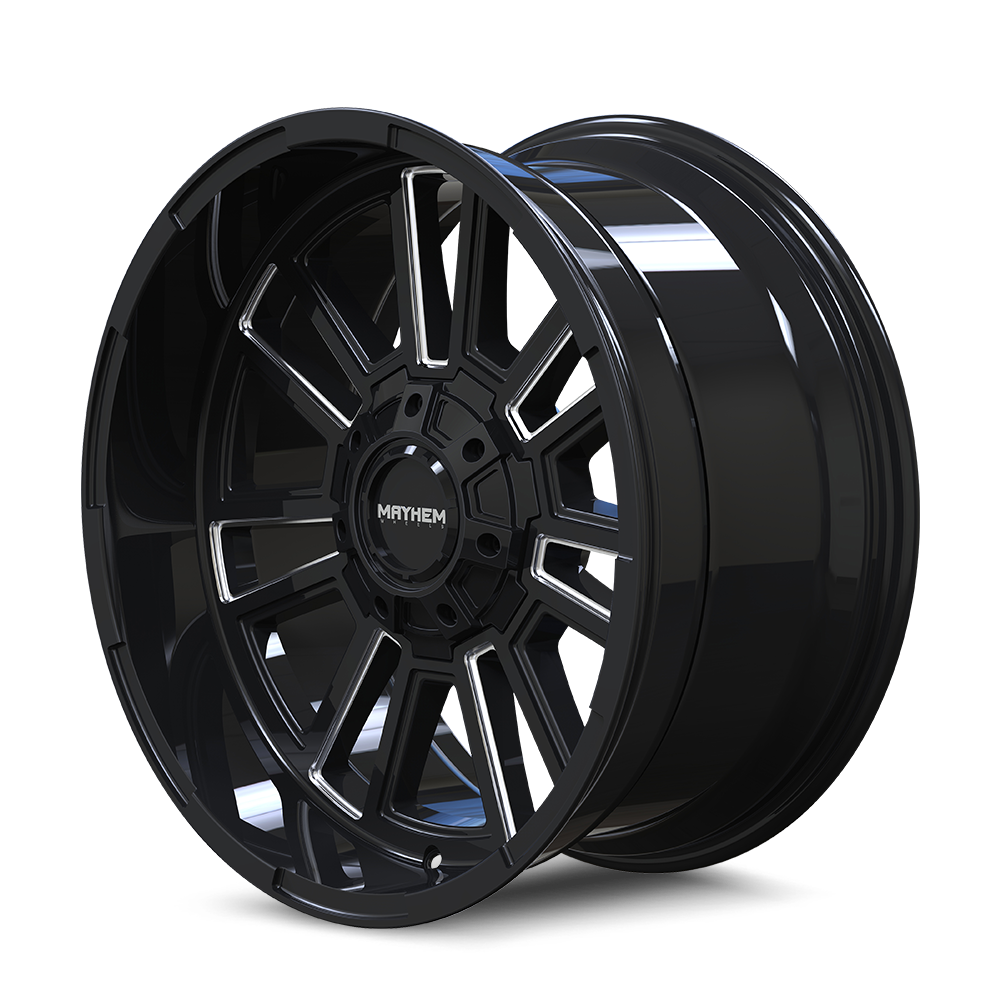 MAYHEM 8115 APOLLO 20x9 0 8x165.1/ GLOSS BLACK/MILLED