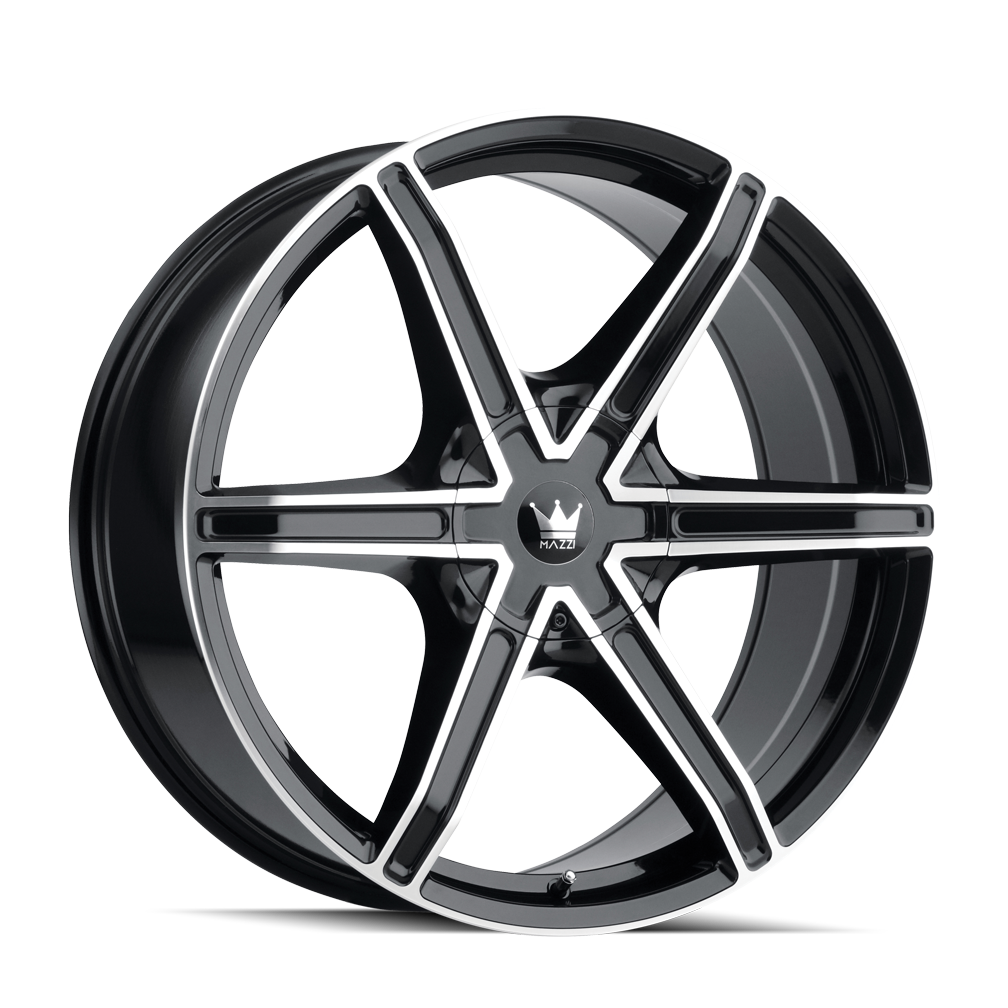 MAZZI STILTS 371 22X9.5 18 5x115/5x139.7 BLACK/MACHINED