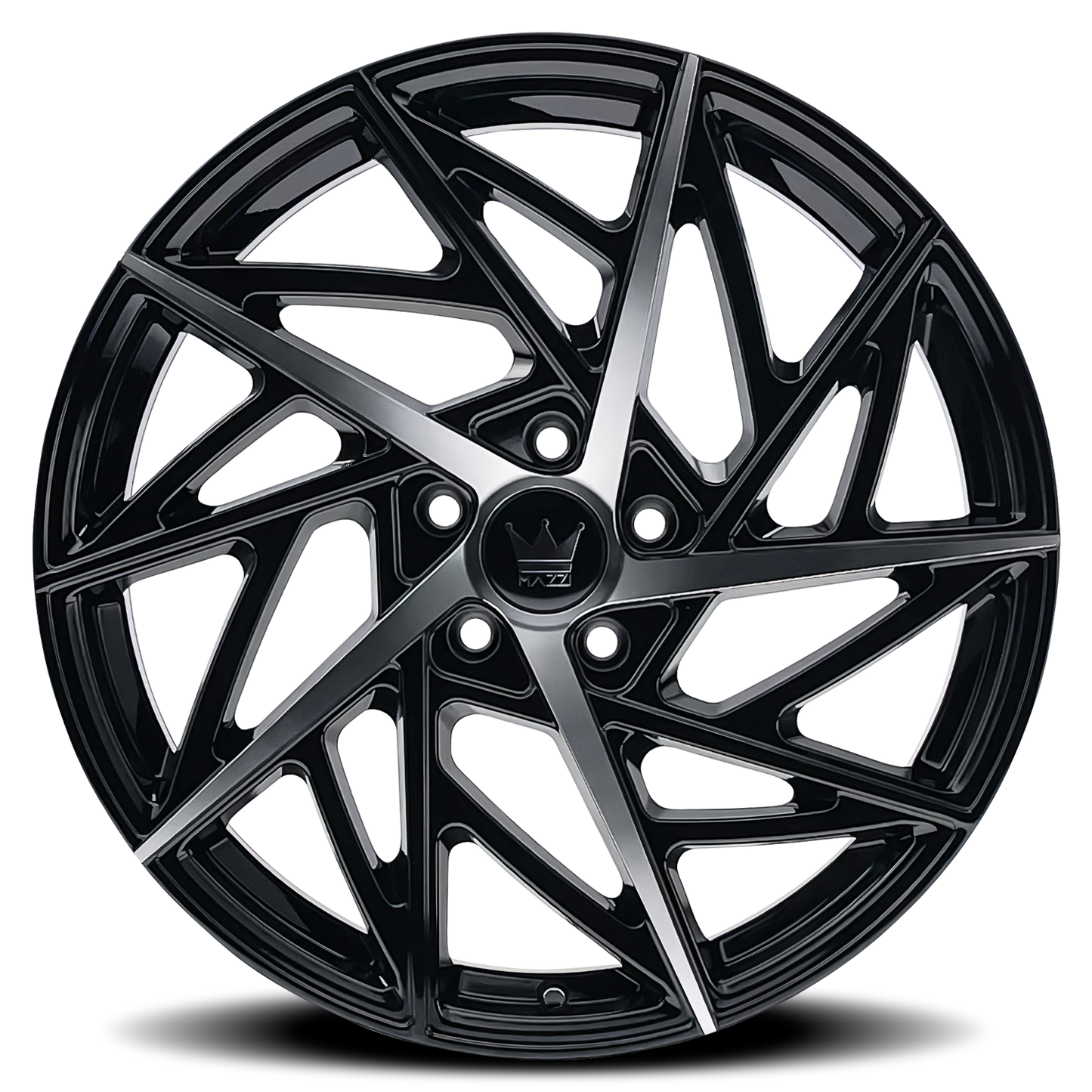 MAZZI FREESTYLE 20x8.5 35 5x108 GLOSS BLACK/MACHINED