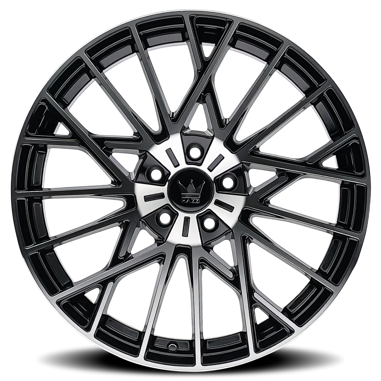 MAZZI JINX 20x8.5 38 5x114.3 BLACK/MACHINED