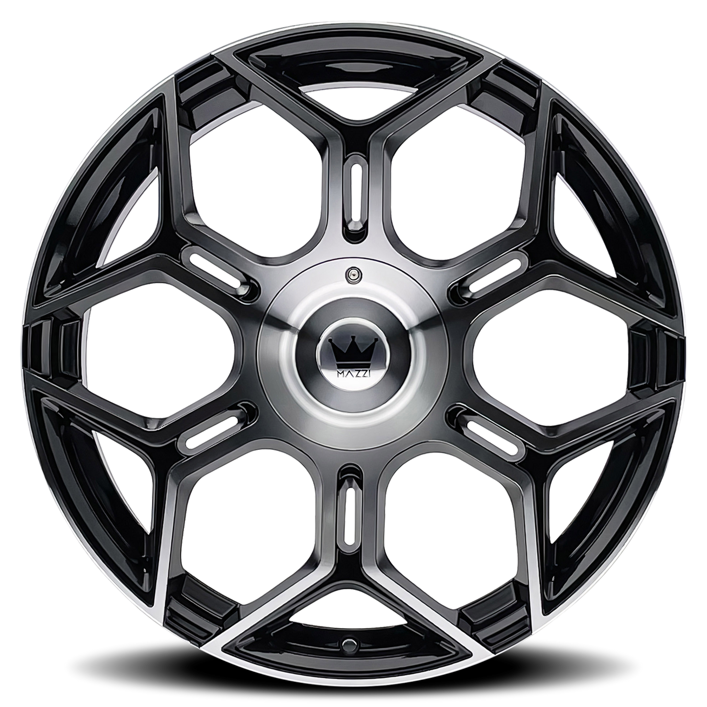 MAZZI LIBRA 20x8.5 35 5x112/5x120 GLOSS BLACK / MACHINED FACE