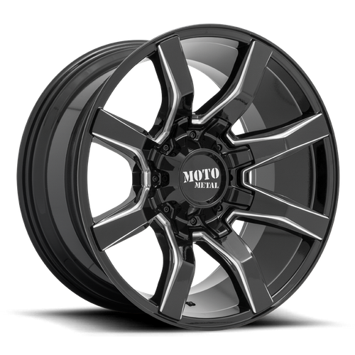Moto Metal MO804 SPIDER 20X9 0 8X165.1/8X6.5 Gloss Black Milled