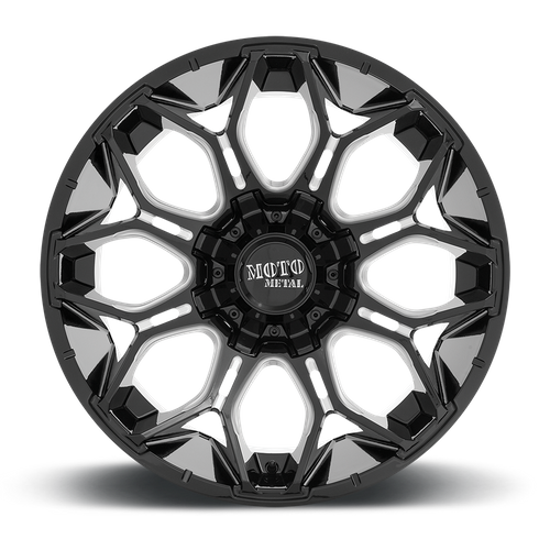 Moto Metal MO808 SNIPER 20X9 0 8X180/8X7.1 Gloss Black Milled