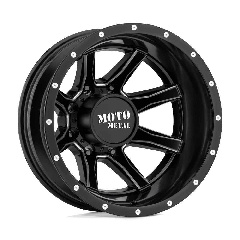 Moto Metal MO995 20X8.25 -198 8X165.1 SATIN BLACK MILLED - REAR