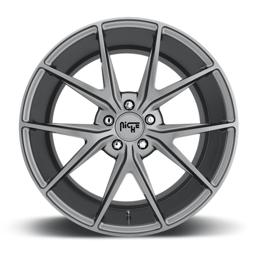 Niche 1PC M116 MISANO 20X10.5 27 5X112/5X112 MATTE GUN METAL