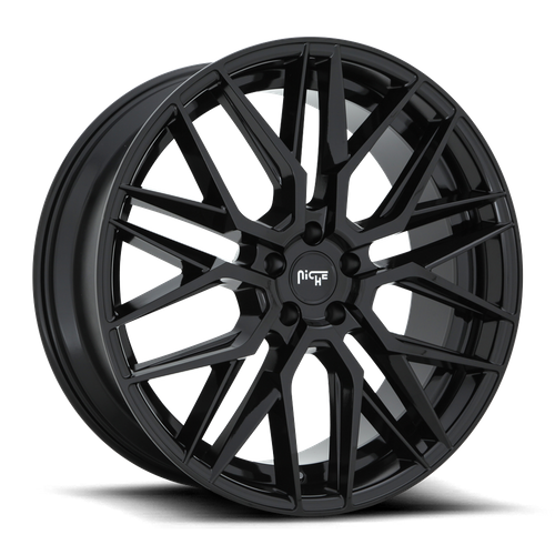 Niche 1PC M224 GAMMA 24X10 35 5X130/5X130 GLOSS BLACK