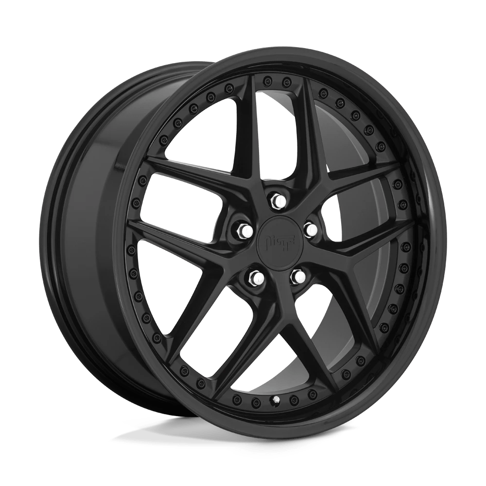 Niche 1PC M226 VICE 20X9 38 5X112/5X112 GLOSS BLACK MATTE BLACK