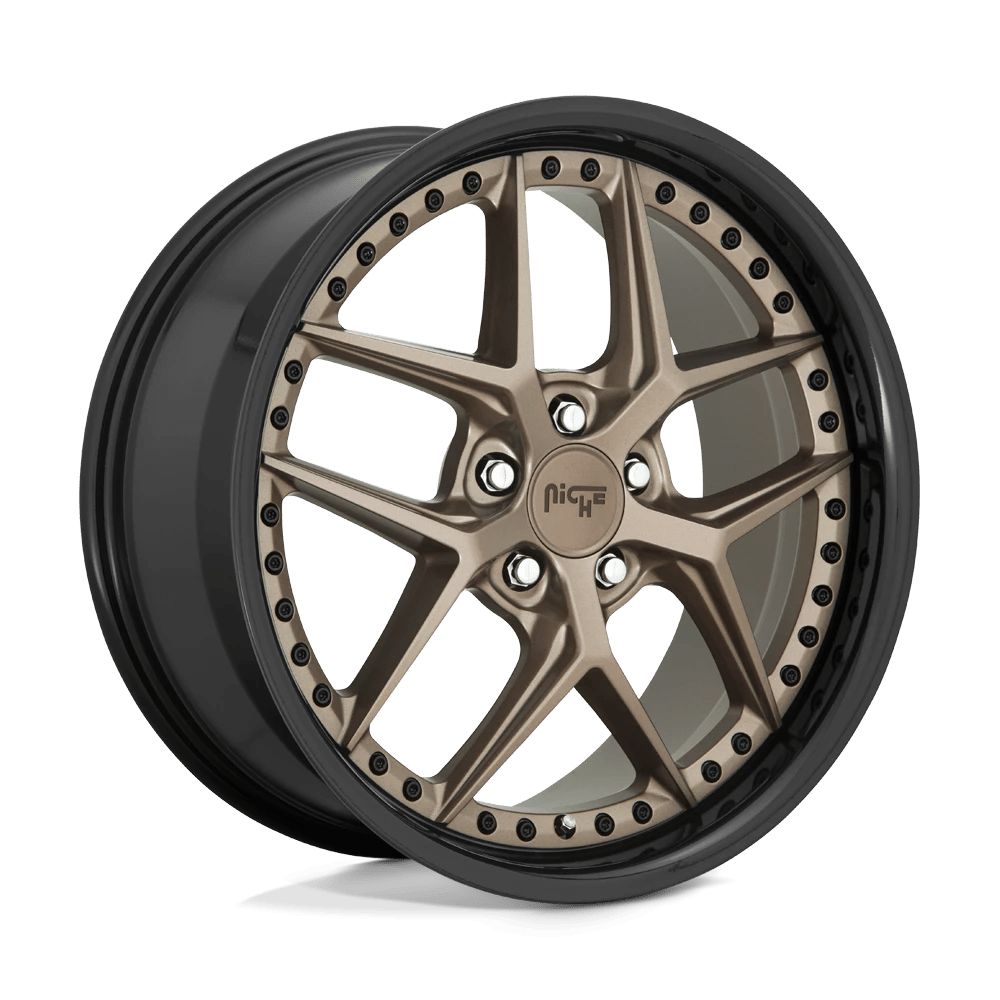 Niche 1PC M227 VICE 20X9 18 5X115/5X115 MATTE BRONZE BLACK BEAD RING