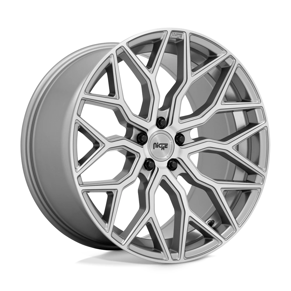 Niche 1PC M265 MAZZANTI 22X10 30 5X120/5X4.72 Anthracite Brushed Tint Clear