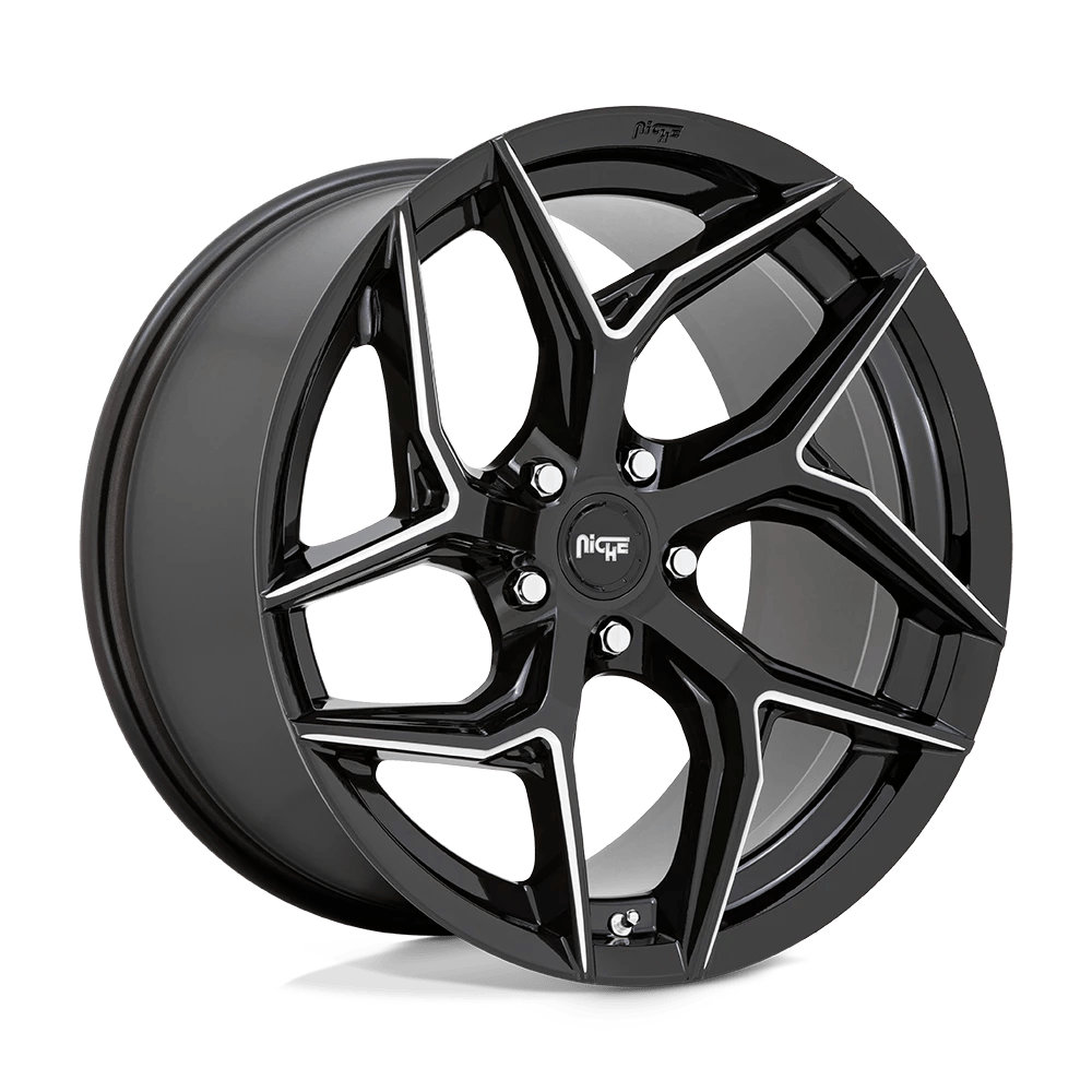 Niche 1PC M266 TORSION 20X9 35 5X114.3/5X4.5 Gloss Black Milled