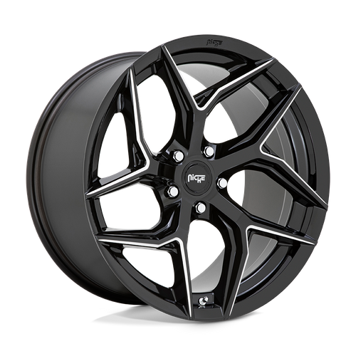 Niche 1PC M266 TORSION 20X10.5 27 5X112/5X112 Gloss Black Milled