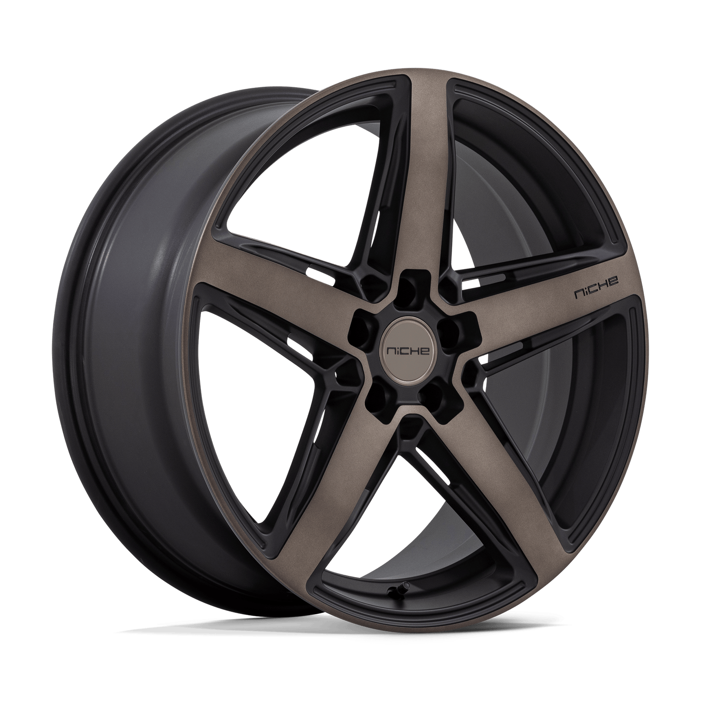 NICHE 1PC M271 TERAMO 20X9 25 5X114.3 MATTE BLACK WITH DOUBLE DARK TINT FACE