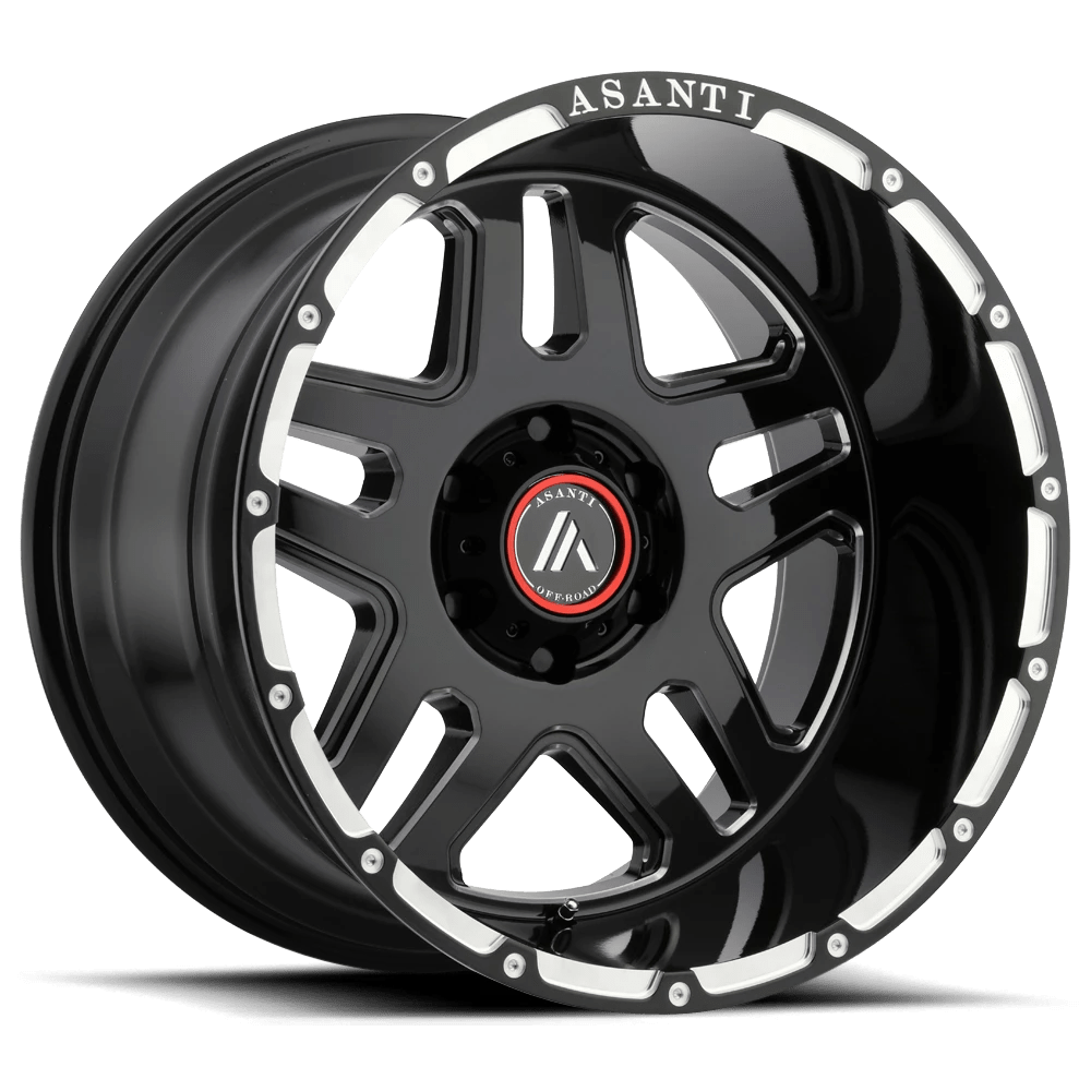 Asanti Off Road AB809 ENFORCER 17X8.5 25 6X139.7 GLOSS BLACK MILLED