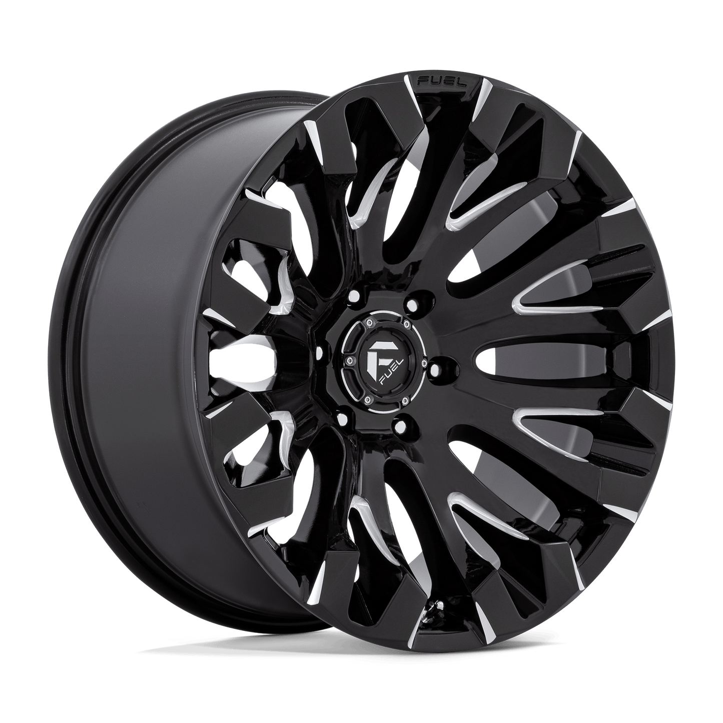 FUEL 1PC D828 QUAKE 20X9 1 5X150 GLOSS BLACK MILLED