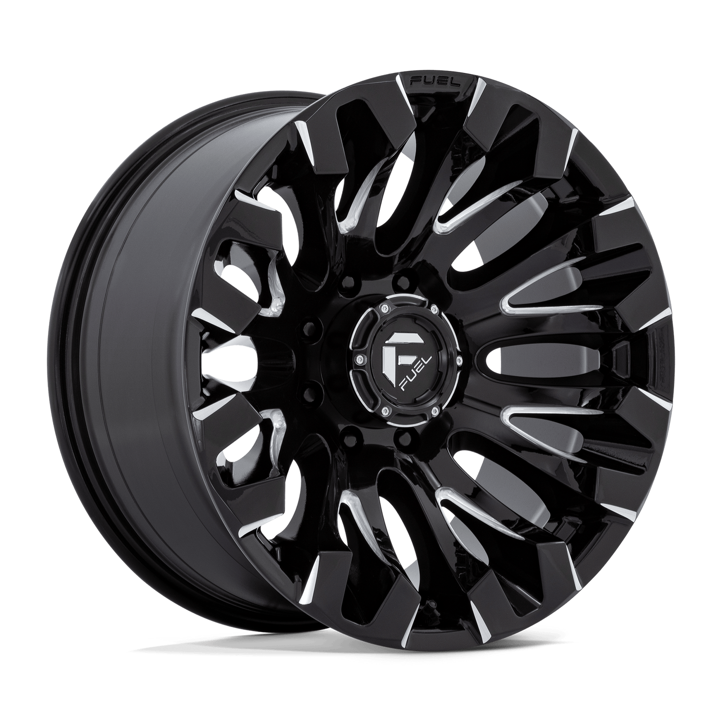 FUEL 1PC D828 QUAKE 20X10 -18 8X180/8X7.1 GLOSS BLACK MILLED