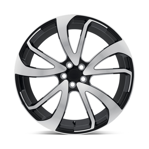 RedBourne VINCENT 22X10.5 32 5X120/5X4.72 GLOSS BLACK W/ MIRROR CUT FACE - DIRECTIONAL