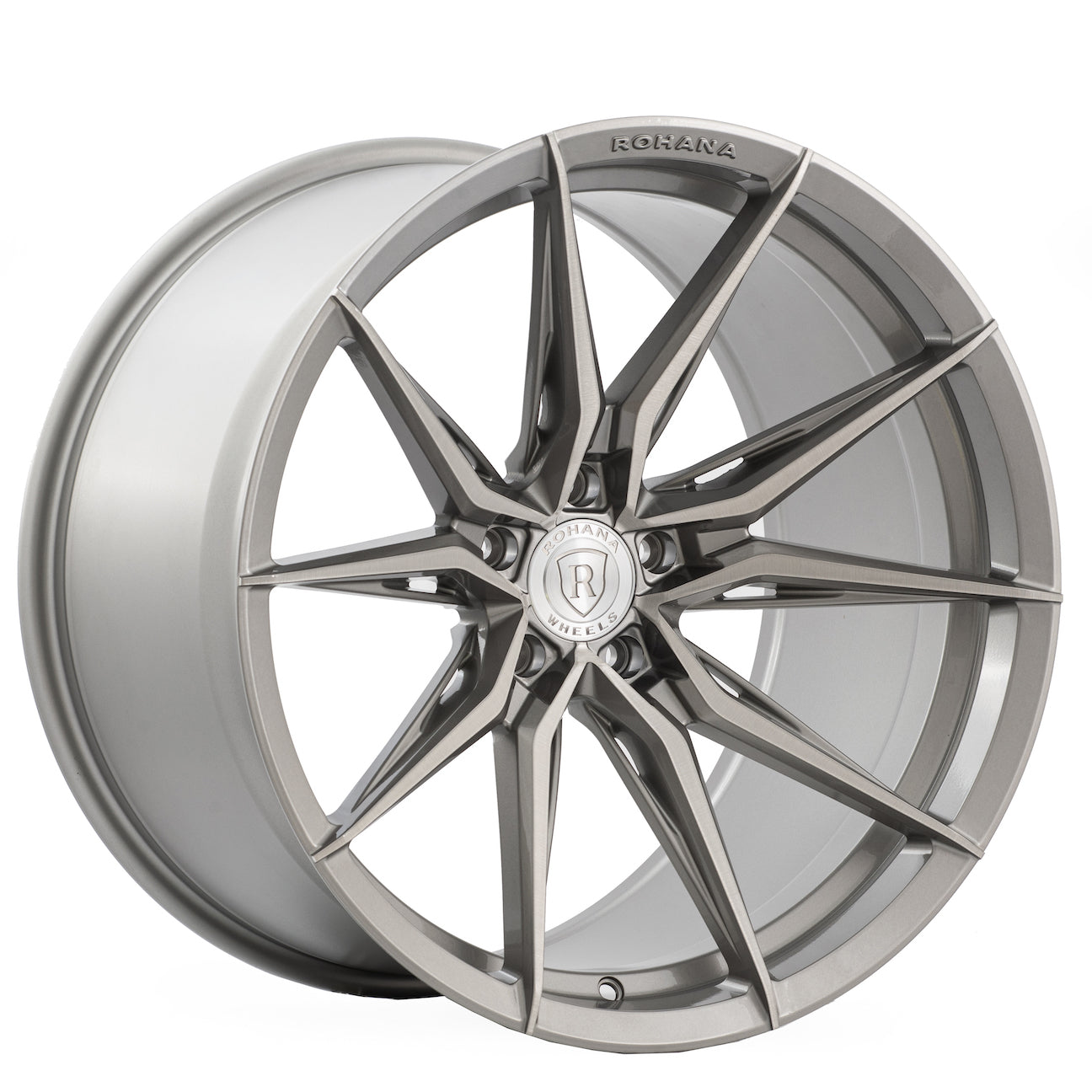 Rohana RFX13 Wheel, 20X10, 5-120, +25, Brushed Titanium - RFX1320105120BT25