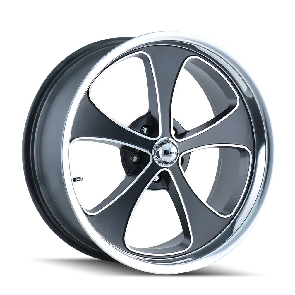 RIDLER 645 645 17X7 0 5x114.3 MATTE BLACK/MACHINED FACE/POLISHED LIP