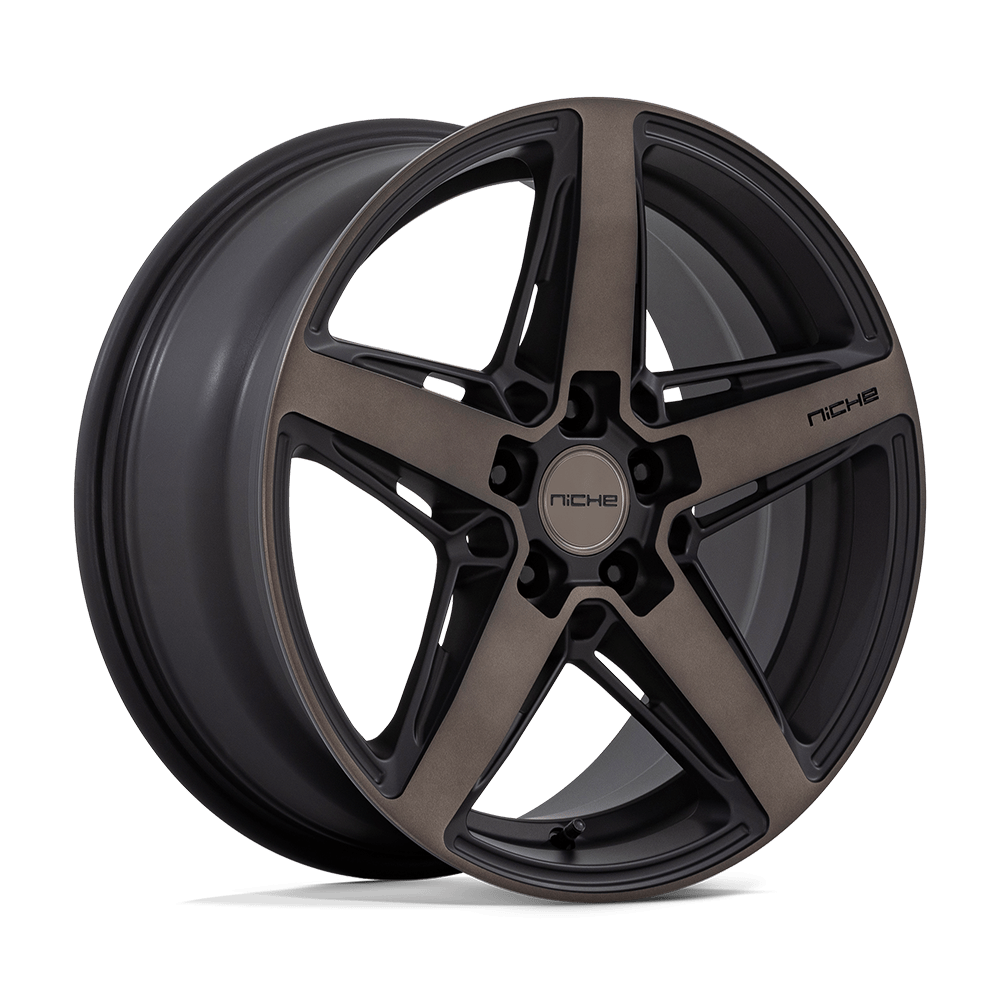 NICHE 1PC M271 TERAMO 18X8 30 5X100 MATTE BLACK WITH DOUBLE DARK TINT FACE
