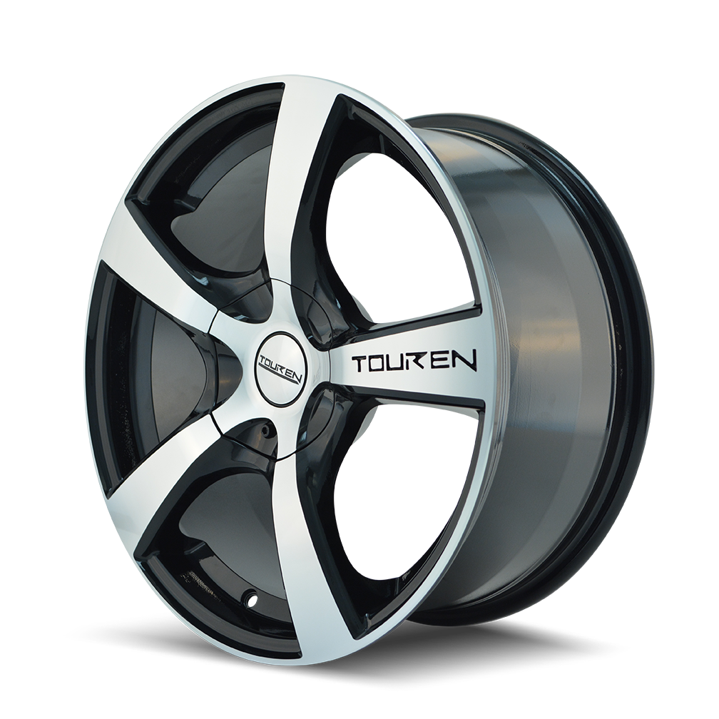 TOUREN TR9 3190 16X7 42MM 5-127 71.5MM BLACK/MACHINED FACE/MACHINED LIP