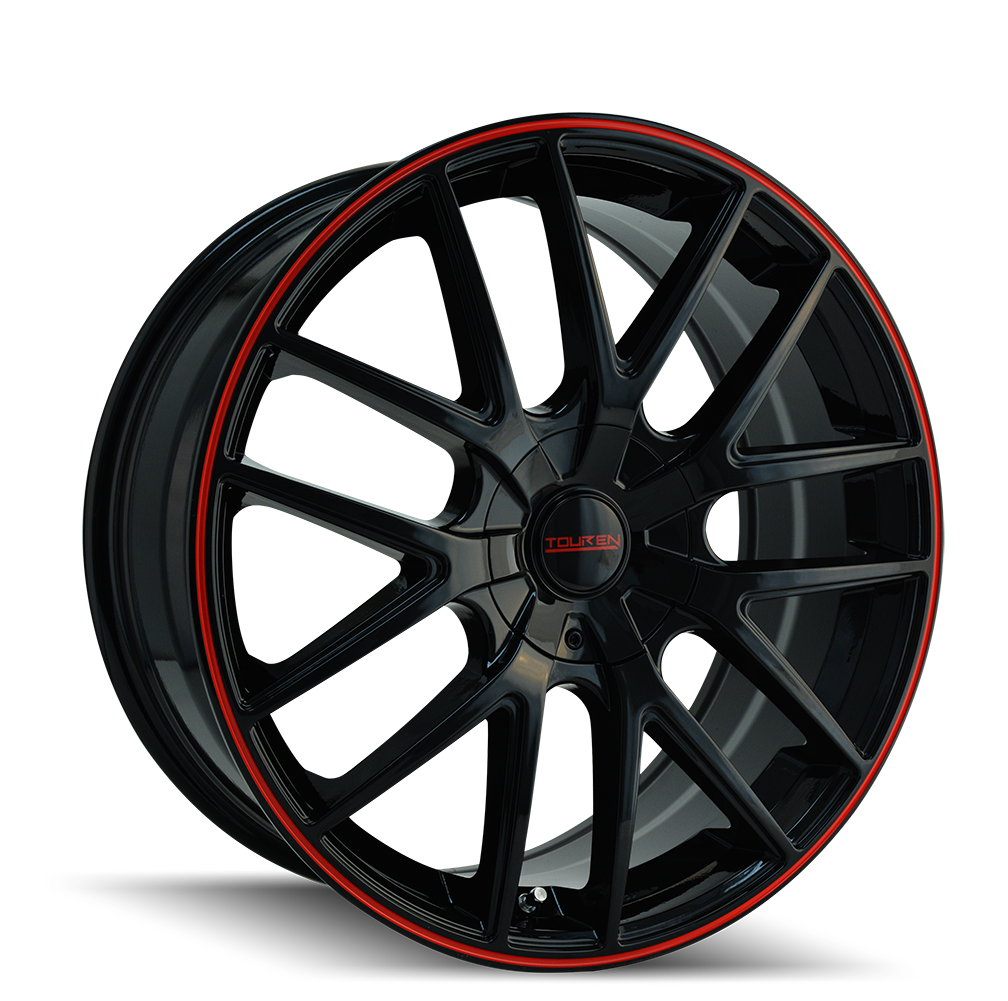 TOUREN TR60 3260 17X7.5 42MM 4-100/4-114.3 67.1MM BLACK/RED RING