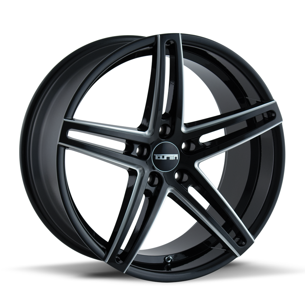 TOUREN TR73 3273 18X8 20MM 5-120 74.1MM BLACK/MILLED SPOKES