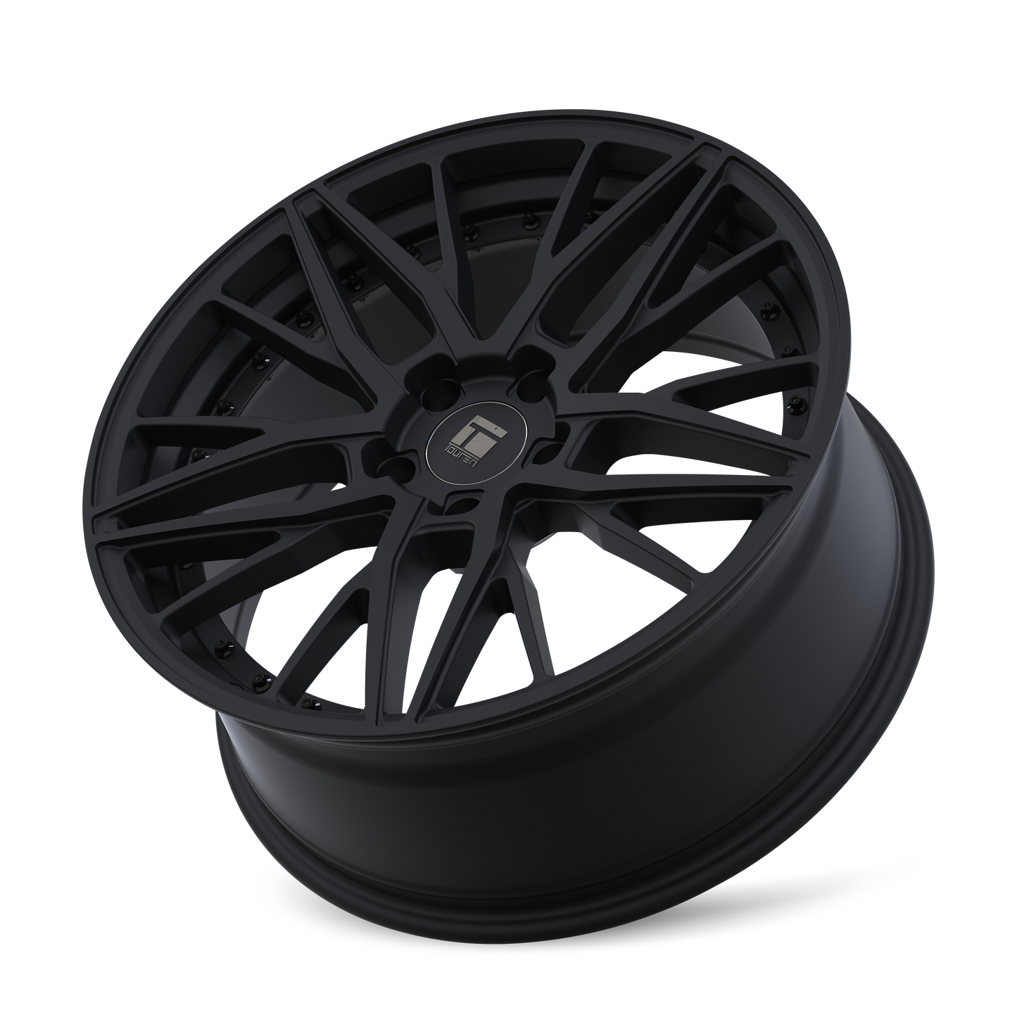 TOUREN TR93 3293 18X8 35MM 5-112 66.56MM SATIN BLACK/BLACK RIVET