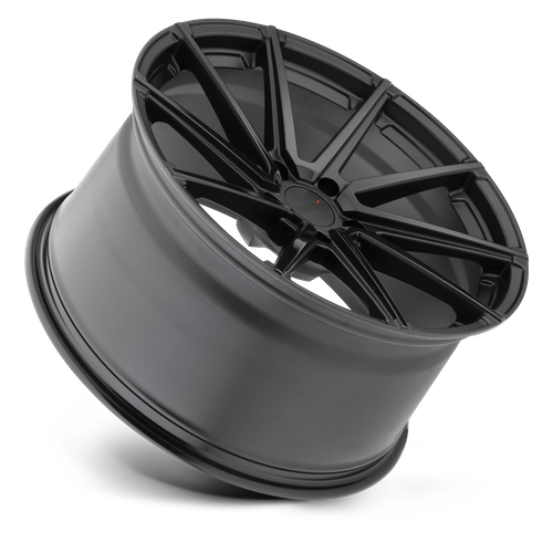 TSW WATKINS 20X10 25 5X112 DOUBLE BLACK - MATTE BLACK W/ GLOSS BLACK FACE
