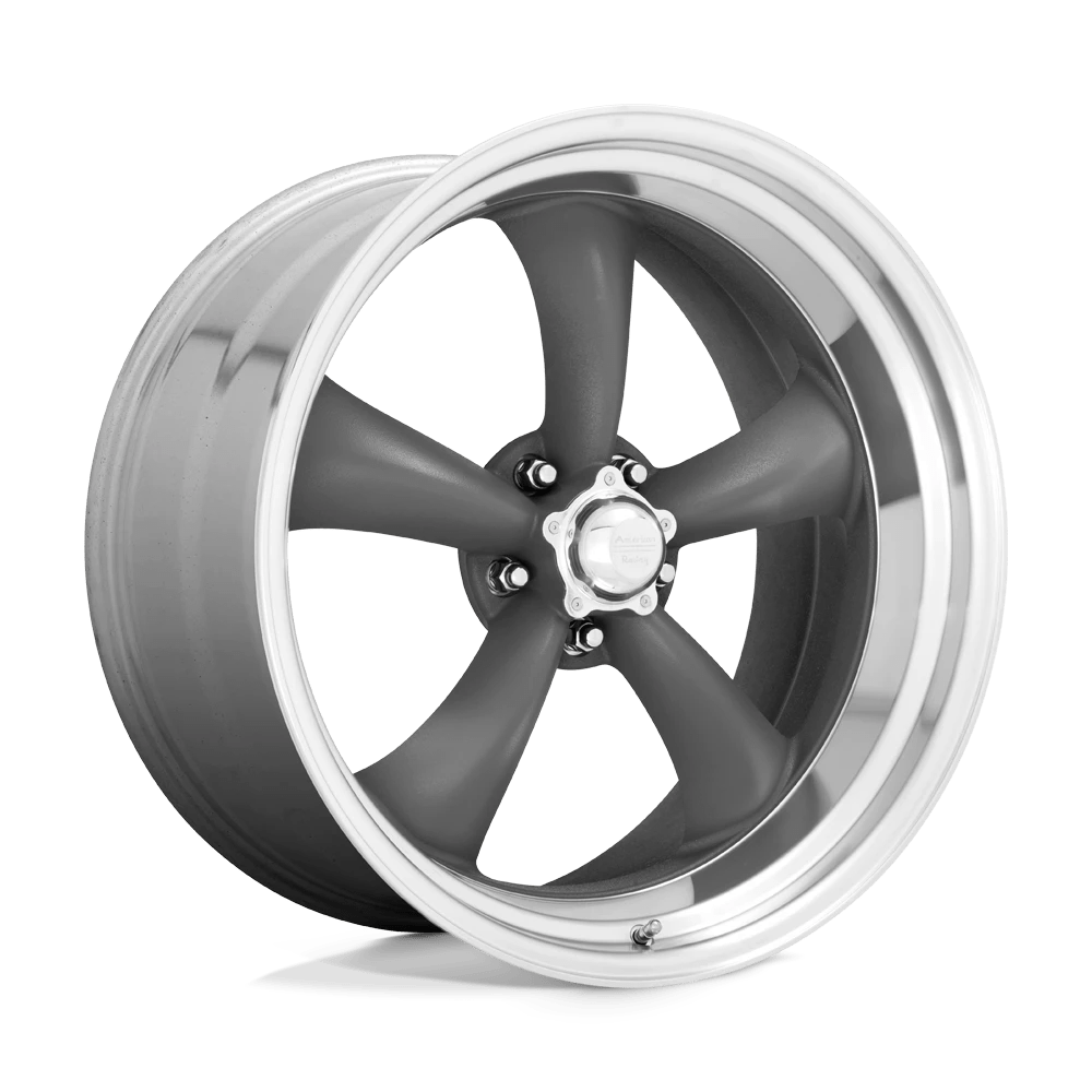 American Racing Vintage VN215 CLASSIC TORQ THRUST II 17X8 8 5X120.65 MAG GRAY MACHINED LIP