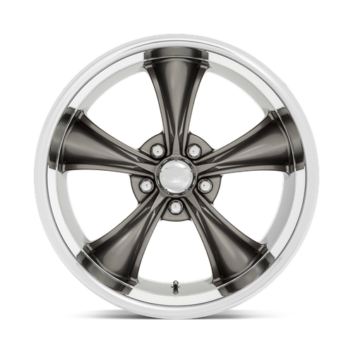 American Racing Vintage VN338 BOSS TT 18X9.5 -4 5X114.3/5X4.5 Graphite With Diamond Cut Lip