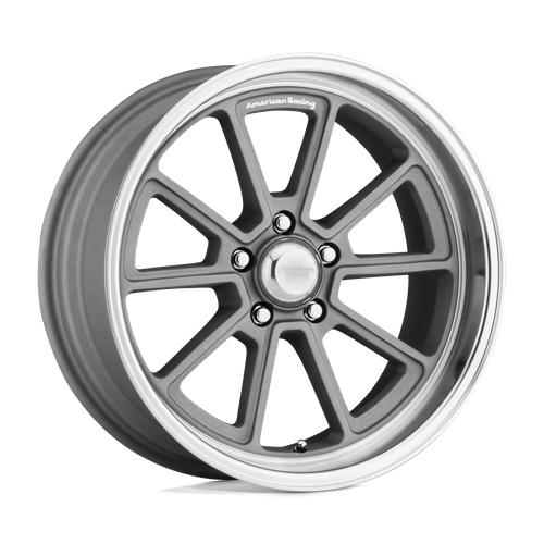 American Racing Vintage VN510 DRAFT 18X10 12 5X114.3/5X4.5 Vintage Silver Diamond Cut Lip