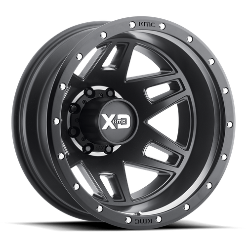 XD XD130 MACHETE DUALLY 17X6.5 -140 8X200/8X200 Satin Black With Reinforcing Ring