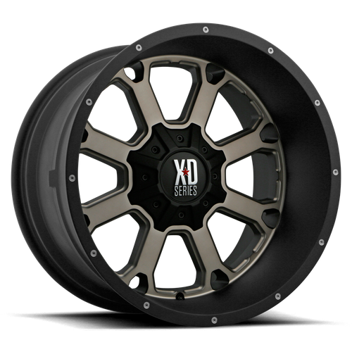 XD XD825 BUCK 25 22X10 -18 6X135/6X5.3/6X139.7/6X5.5 Matte Black Dark Tint