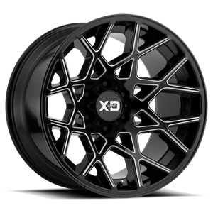 XD XD831 CHOPSTIX 20X12 -44 6X139.7/6X5.5 Gloss Black Milled