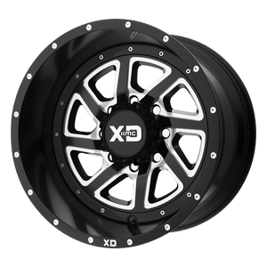 XD XD833 RECOIL 17X9 18 5X127/5X5.0 Satin Black Milled With Reversible Ring