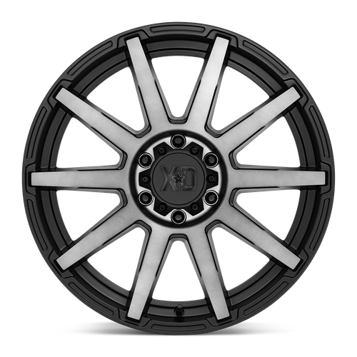 XD XD847 OUTBREAK 20X10 12 8X170/8X6.7 SATIN BLACK WITH GRAY TINT
