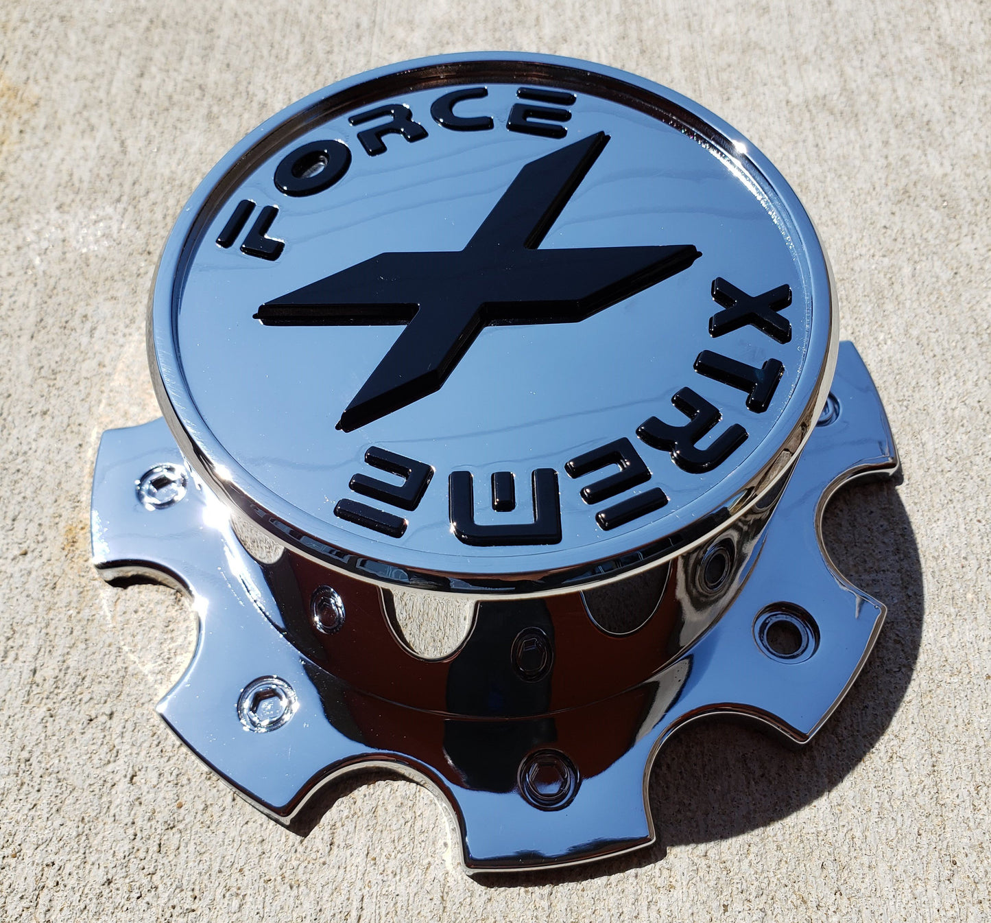 Xtreme Force Center Cap Chrome 22x10, 22x12, 24x14, 26x14 8x165.1(8x6.5)
