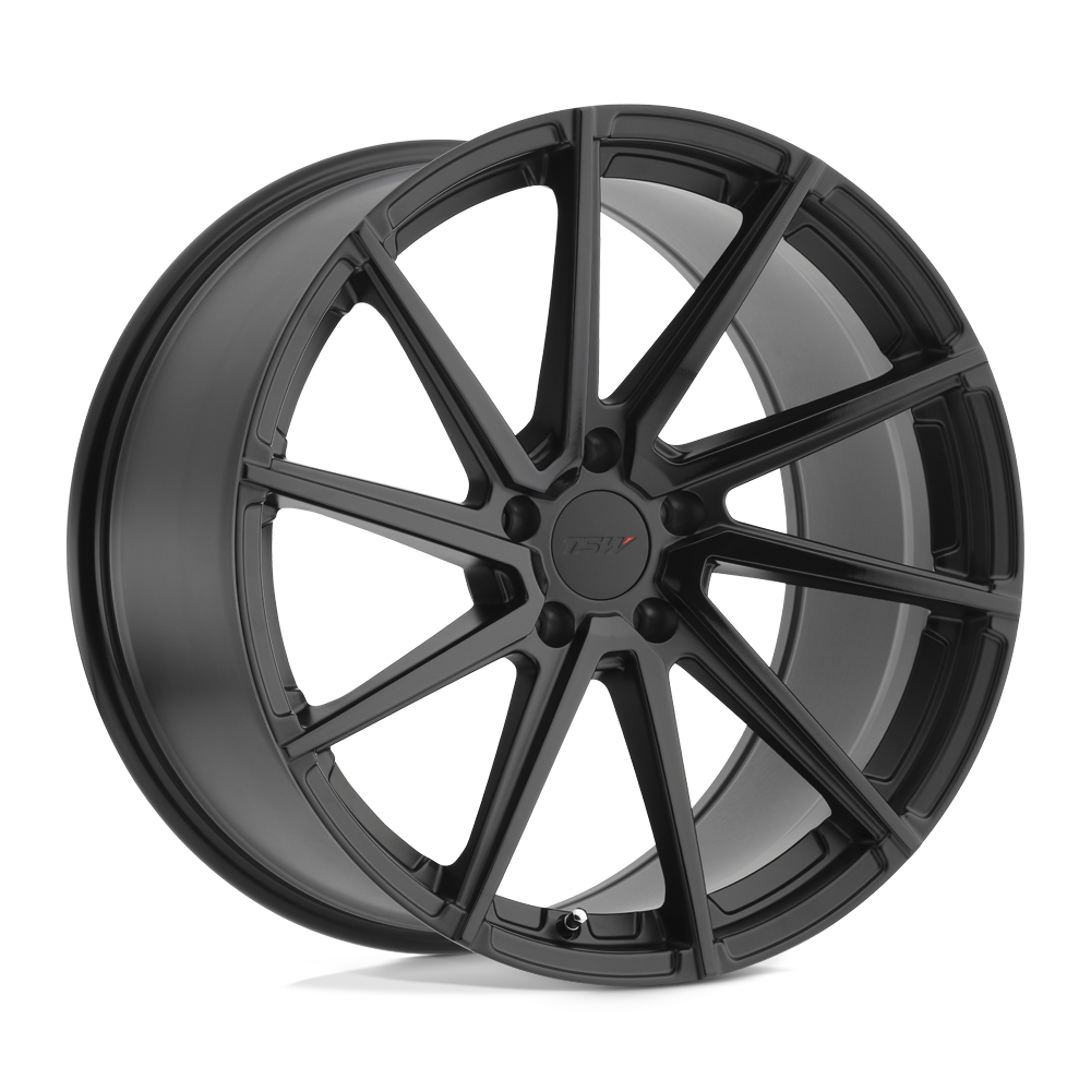 TSW WATKINS 20X10 25 5X112 DOUBLE BLACK - MATTE BLACK W/ GLOSS BLACK FACE